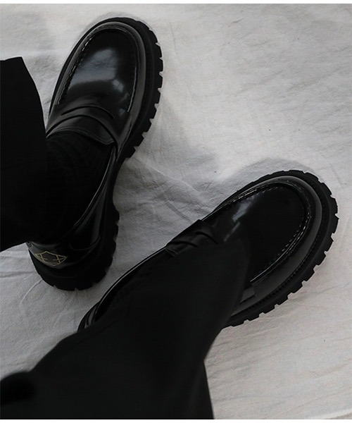 WESTBOY（ウエストボーイ）の「厚底ソールチャンキーコインローファー WO21S311SH 【WB ORIGINALS】（ドレスシューズ・メンズ・ブラック・42/43/40/41）」の6枚目の写真