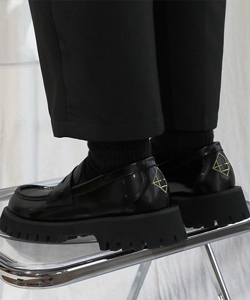 WESTBOY（ウエストボーイ）の「厚底ソールチャンキーコインローファー WO21S311SH 【WB ORIGINALS】（ドレスシューズ・メンズ・ブラック・42/43/40/41）」の9枚目の写真
