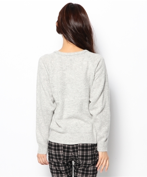 Chico（チコ）の「ナイロンアンゴラソフトドルマンニット（ニット/セーター・レディース・ホワイト/グレー/キャメル/レッド/ネイビー・FREE）」の8枚目の写真