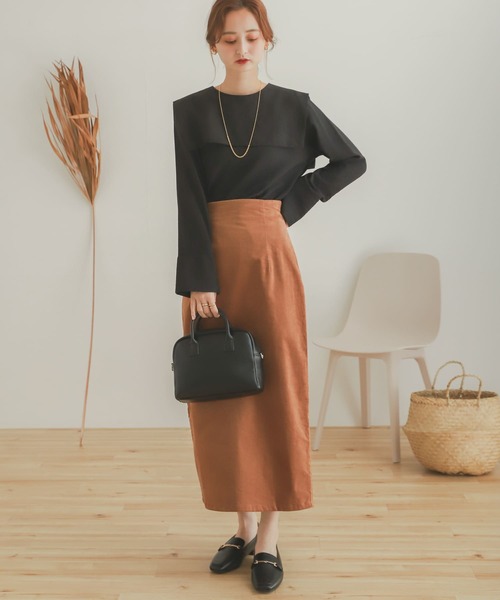 SENSE OF PLACE by URBAN RESEARCH（センスオブプレイスバイアーバンリサーチ）の「セーラーカラーブラウス（シャツ/ブラウス・レディース・ブラック/アイボリー・ONE）」の7枚目の写真