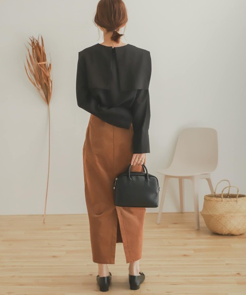 SENSE OF PLACE by URBAN RESEARCH（センスオブプレイスバイアーバンリサーチ）の「セーラーカラーブラウス（シャツ/ブラウス・レディース・ブラック/アイボリー・ONE）」の11枚目の写真