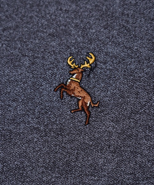 GIORDANO(ジョルダーノ)の「レギュラーフィットトナカイ刺繍ポロシャツ(半袖)(ポロシャツ・キッズ・ホワイト/グレー/ネイビー/レッド・130cm/140cm/120cm/150cm/110cm)」の7枚目の写真