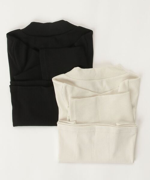 X-girl（エックスガール）の「2-PACK HIGH NECK TOP（Tシャツ/カットソー・レディース・ライトブルー/マルチ・S/M/XS）」の10枚目の写真