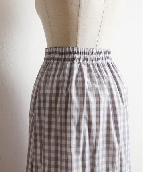 Cookie Chocolate(クッキーチョコレート)の「【ZOZO限定】ライン入りギンガムチェックスカート(スカート・レディース・ブラック/グレー・M)」の19枚目の写真