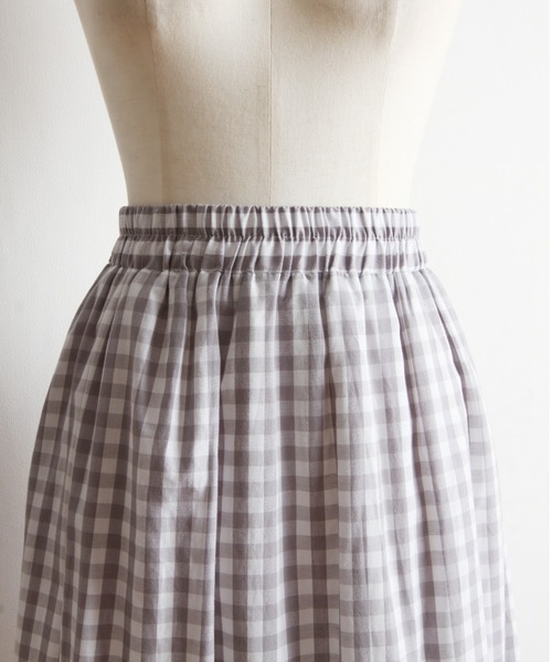 Cookie Chocolate(クッキーチョコレート)の「【ZOZO限定】ライン入りギンガムチェックスカート(スカート・レディース・ブラック/グレー・M)」の10枚目の写真
