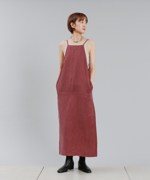 DouDou(ドゥドゥ)の「エプロンワンピース(ワンピース・レディース・バーガンディー/ブラック・FREE)」の22枚目の写真