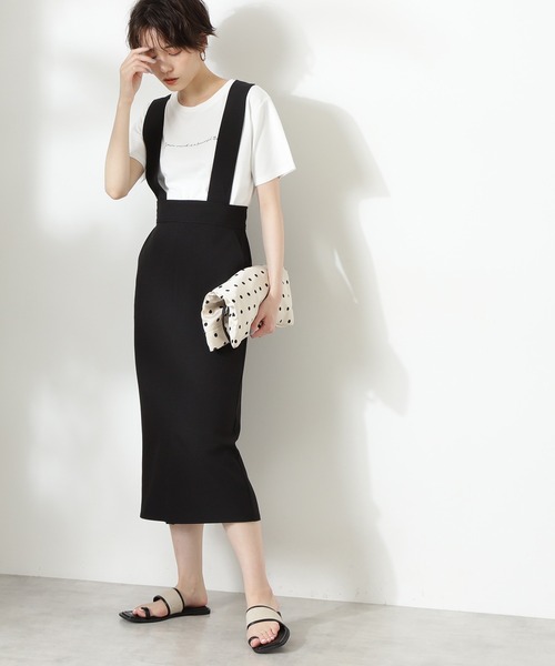 N.(N. Natural Beauty Basic)(エヌエヌナチュラルビューティーベーシック)の「【追加生産】◆2WAYタイトスカート(スカート・レディース・ブラック/ベージュ系その他/ブラウン・MEDIUM)」の2枚目の写真