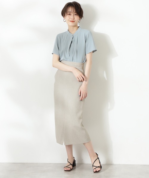 N.(N. Natural Beauty Basic)(エヌエヌナチュラルビューティーベーシック)の「【追加生産】◆2WAYタイトスカート(スカート・レディース・ブラック/ベージュ系その他/ブラウン・MEDIUM)」の5枚目の写真