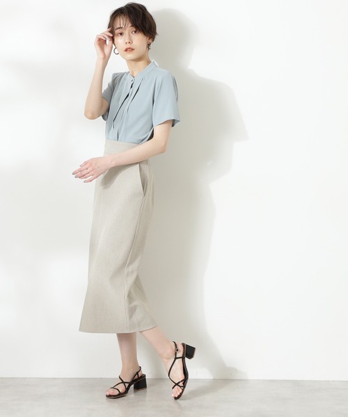 N.(N. Natural Beauty Basic)(エヌエヌナチュラルビューティーベーシック)の「【追加生産】◆2WAYタイトスカート(スカート・レディース・ブラック/ベージュ系その他/ブラウン・MEDIUM)」の14枚目の写真