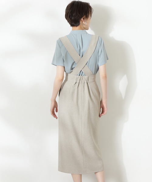 N.(N. Natural Beauty Basic)(エヌエヌナチュラルビューティーベーシック)の「【追加生産】◆2WAYタイトスカート(スカート・レディース・ブラック/ベージュ系その他/ブラウン・MEDIUM)」の13枚目の写真