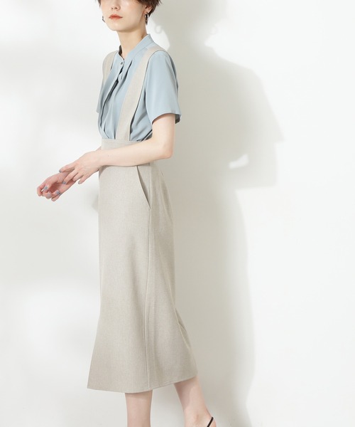 N.(N. Natural Beauty Basic)(エヌエヌナチュラルビューティーベーシック)の「【追加生産】◆2WAYタイトスカート(スカート・レディース・ブラック/ベージュ系その他/ブラウン・MEDIUM)」の11枚目の写真