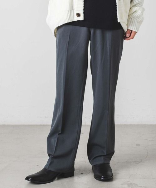 WEGO(ウィゴー)の「WEGO/セミフレアスラックス(スラックス・メンズ・レッド/ダークグリーン/ブラック/ベージュ/レッド系その他/ブルー/アイボリー/ブルー系その他/グリーン・MEDIUM/LARGE/SMALL)」の7枚目の写真