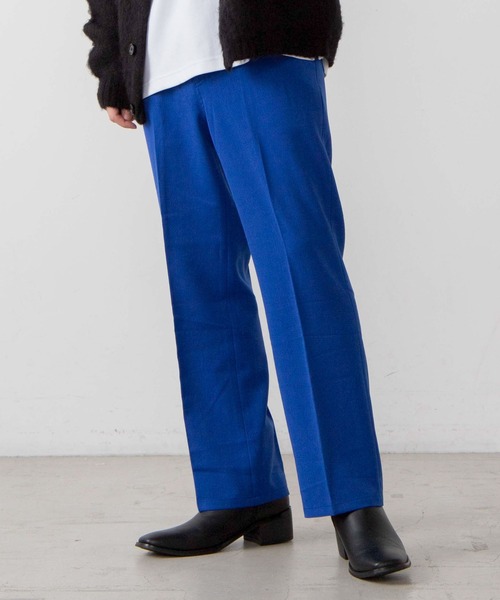 WEGO(ウィゴー)の「WEGO/セミフレアスラックス(スラックス・メンズ・レッド/ダークグリーン/ブラック/ベージュ/レッド系その他/ブルー/アイボリー/ブルー系その他/グリーン・MEDIUM/LARGE/SMALL)」の6枚目の写真