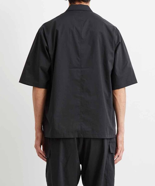 ADAM ET ROPE'（アダムエロペ）の「【TOOLIGHT】吸水速乾/超軽量/TC オープンカラーシャツ/セットアップ対応（シャツ/ブラウス・メンズ・ブラック/ネイビー・S/M/L/XL）」の14枚目の写真