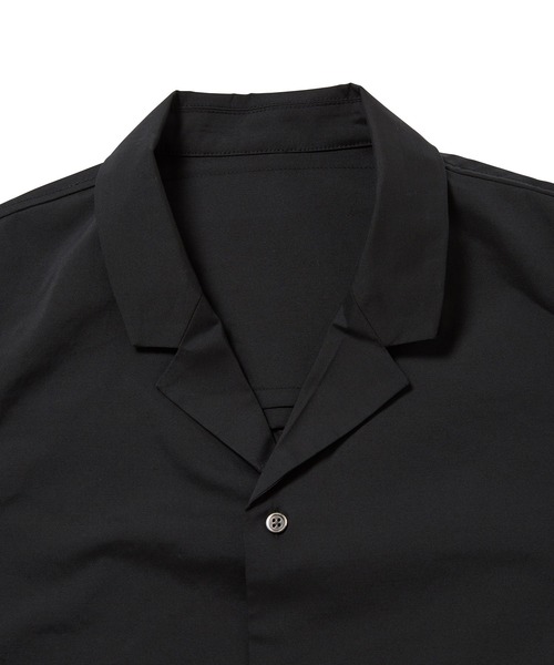 ADAM ET ROPE'（アダムエロペ）の「【TOOLIGHT】吸水速乾/超軽量/TC オープンカラーシャツ/セットアップ対応（シャツ/ブラウス・メンズ・ブラック/ネイビー・S/M/L/XL）」の12枚目の写真