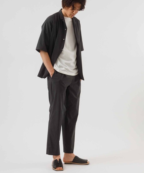 ADAM ET ROPE'（アダムエロペ）の「【TOOLIGHT】吸水速乾/超軽量/TC オープンカラーシャツ/セットアップ対応（シャツ/ブラウス・メンズ・ブラック/ネイビー・S/M/L/XL）」の17枚目の写真