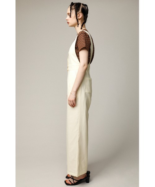 SLY SLAB WIDE SALOPETTE サロペット　2 オフホワイト SLY（スライ）の「SLAB WIDE SALOPETTE サロペット（サロペット