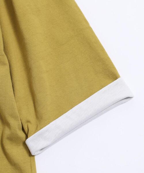 coen（コーエン）の「フェイクレイヤード7分袖Tシャツ（Tシャツ/カットソー・メンズ・ブラウン/ケリー/マスタード・SMALL/MEDIUM/LARGE/X-LARGE）」の21枚目の写真