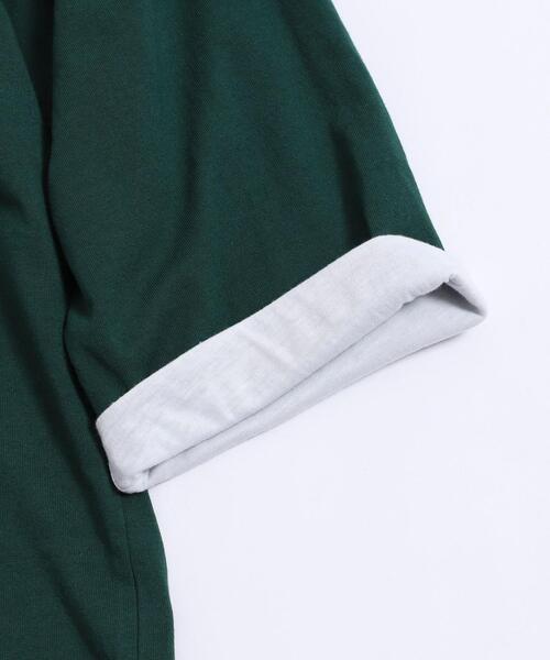 coen（コーエン）の「フェイクレイヤード7分袖Tシャツ（Tシャツ/カットソー・メンズ・ブラウン/ケリー/マスタード・SMALL/MEDIUM/LARGE/X-LARGE）」の22枚目の写真