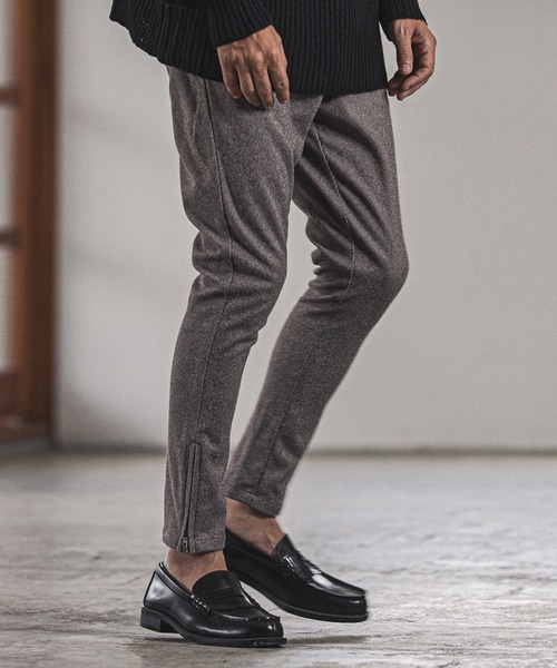 CAMBIO(カンビオ)の「mp9354-Warm Urban Like Skinny Silhouette Pants パンツ(その他パンツ・メンズ・ブラック/ブラウン・M/L/S)」の2枚目の写真