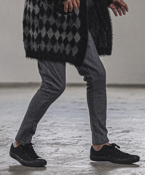 CAMBIO(カンビオ)の「mp9354-Warm Urban Like Skinny Silhouette Pants パンツ(その他パンツ・メンズ・ブラック/ブラウン・M/L/S)」の1枚目の写真