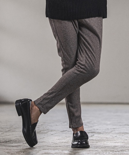 CAMBIO(カンビオ)の「mp9354-Warm Urban Like Skinny Silhouette Pants パンツ(その他パンツ・メンズ・ブラック/ブラウン・M/L/S)」の12枚目の写真