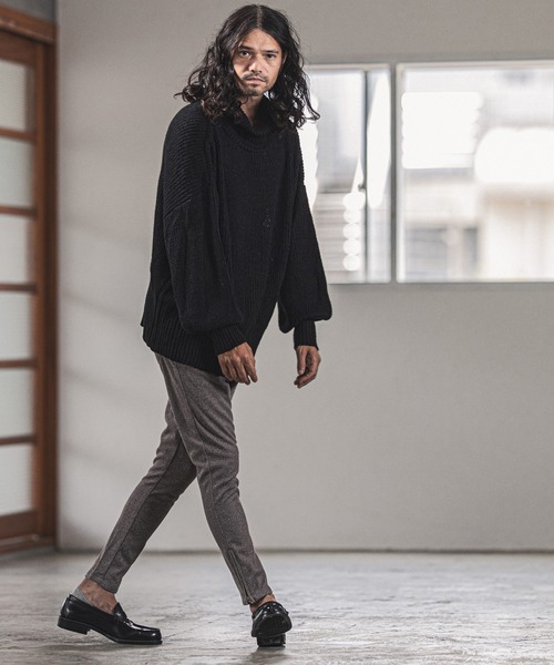CAMBIO(カンビオ)の「mp9354-Warm Urban Like Skinny Silhouette Pants パンツ(その他パンツ・メンズ・ブラック/ブラウン・M/L/S)」の6枚目の写真