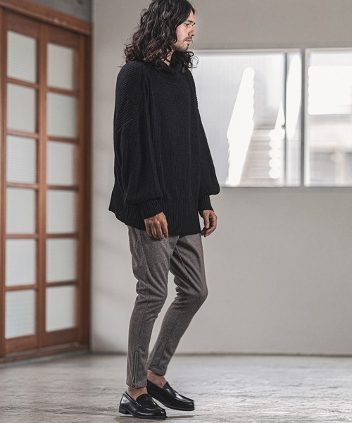 CAMBIO(カンビオ)の「mp9354-Warm Urban Like Skinny Silhouette Pants パンツ(その他パンツ・メンズ・ブラック/ブラウン・M/L/S)」の3枚目の写真