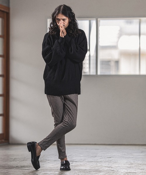 CAMBIO(カンビオ)の「mp9354-Warm Urban Like Skinny Silhouette Pants パンツ(その他パンツ・メンズ・ブラック/ブラウン・M/L/S)」の17枚目の写真