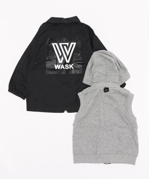 WASK（ワスク）の「WASK/3WAY ナイロン ＋ 裏毛 ロゴ 刺繍 プリントコーチ ジャケット (100~160cm)（その他アウター・キッズ・ブラック/レッド・120/140/110/130/160/150/100）」の18枚目の写真