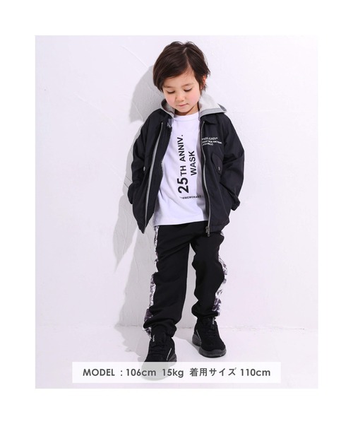 WASK（ワスク）の「WASK/3WAY ナイロン ＋ 裏毛 ロゴ 刺繍 プリントコーチ ジャケット (100~160cm)（その他アウター・キッズ・ブラック/レッド・120/140/110/130/160/150/100）」の21枚目の写真