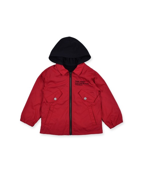 WASK（ワスク）の「WASK/3WAY ナイロン ＋ 裏毛 ロゴ 刺繍 プリントコーチ ジャケット (100~160cm)（その他アウター・キッズ・ブラック/レッド・120/140/110/130/160/150/100）」の8枚目の写真