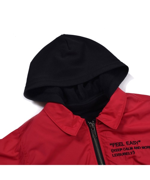 WASK（ワスク）の「WASK/3WAY ナイロン ＋ 裏毛 ロゴ 刺繍 プリントコーチ ジャケット (100~160cm)（その他アウター・キッズ・ブラック/レッド・120/140/110/130/160/150/100）」の11枚目の写真