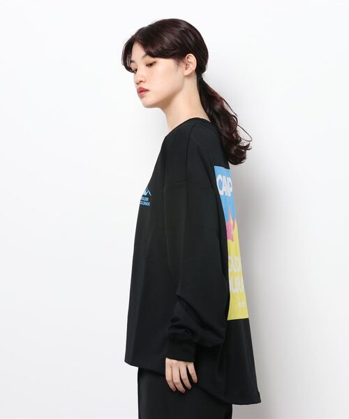 CAMP7（キャンプセブン）の「【CAMP7】バックスクエアロゴロンＴ（Tシャツ/カットソー・レディース・ホワイト/ブラック/パープル・L/M）」の7枚目の写真