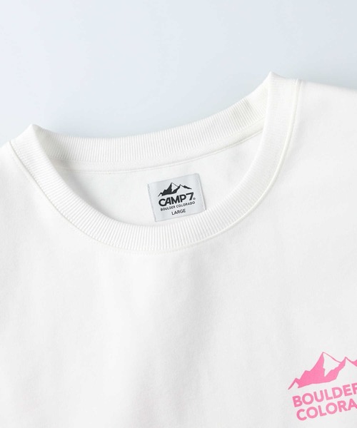 CAMP7（キャンプセブン）の「【CAMP7】バックスクエアロゴロンＴ（Tシャツ/カットソー・レディース・ホワイト/ブラック/パープル・L/M）」の18枚目の写真