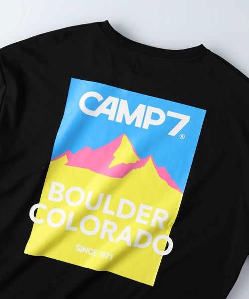 CAMP7（キャンプセブン）の「【CAMP7】バックスクエアロゴロンＴ（Tシャツ/カットソー・レディース・ホワイト/ブラック/パープル・L/M）」の17枚目の写真