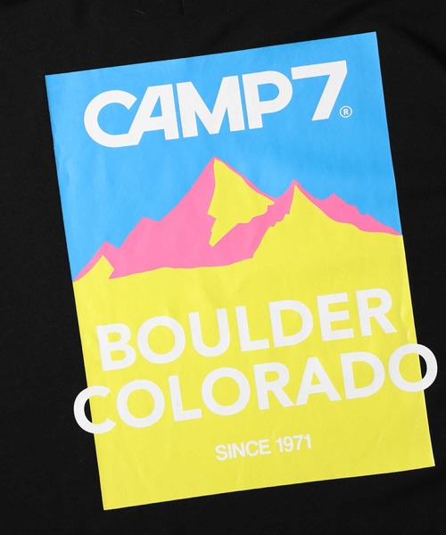 CAMP7（キャンプセブン）の「【CAMP7】バックスクエアロゴロンＴ（Tシャツ/カットソー・レディース・ホワイト/ブラック/パープル・L/M）」の14枚目の写真