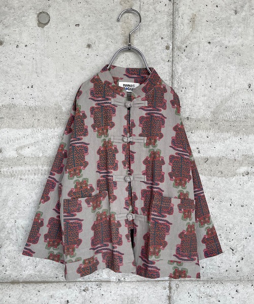 HOGAN RANCH WEAR(ホーガンランチウエア)の「カンフーシャツ(90~150cm)(シャツ/ブラウス・キッズ・グレー/ゴールド/チャコール・90/100/110/120/130/140/150)」の4枚目の写真