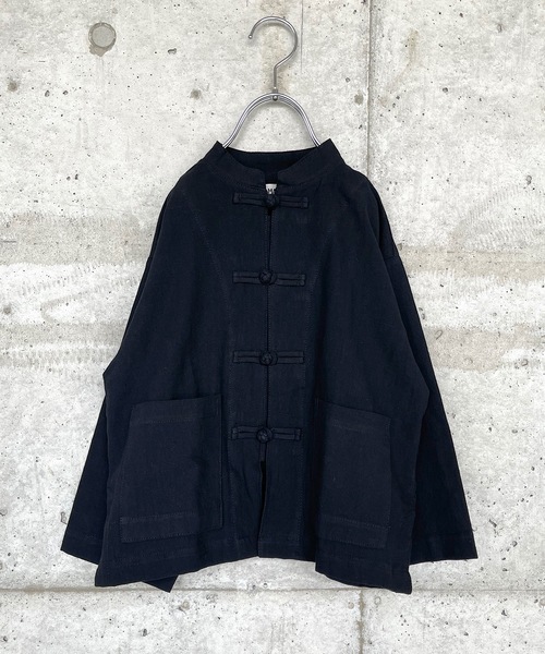 HOGAN RANCH WEAR(ホーガンランチウエア)の「カンフーシャツ(90~150cm)(シャツ/ブラウス・キッズ・グレー/ゴールド/チャコール・90/100/110/120/130/140/150)」の12枚目の写真