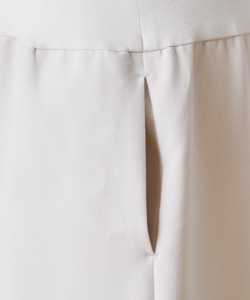 BEARDSLEY（ビアズリー）の「ウエストリブ裏起毛パンツ（その他パンツ・レディース・アイボリー/ブラック/グレー・0/1/2）」の8枚目の写真