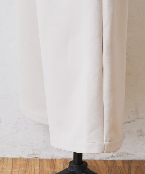 BEARDSLEY（ビアズリー）の「ウエストリブ裏起毛パンツ（その他パンツ・レディース・アイボリー/ブラック/グレー・0/1/2）」の9枚目の写真