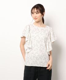 Te chichi TERRASSE | ポリスラブフレアスリーブブラウス(シャツ/ブラウス)