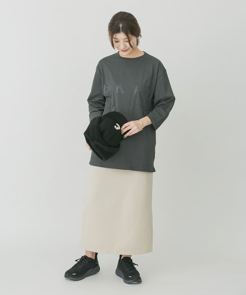 EKAL（エカル）の「EKAL　ロゴ8分袖Tシャツ（Tシャツ/カットソー・メンズ・チャコールグレー/グリーン・MEDIUM/LARGE）」の10枚目の写真