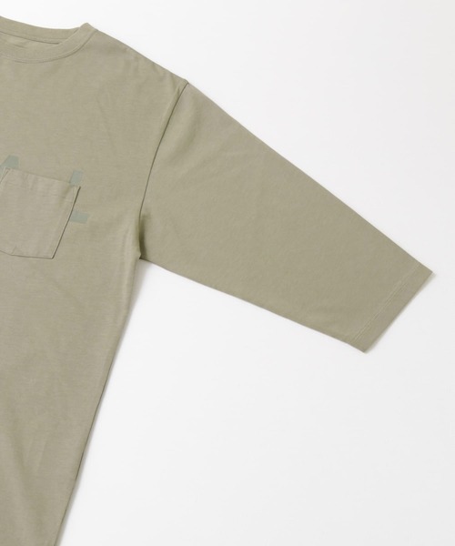 EKAL（エカル）の「EKAL　ロゴ8分袖Tシャツ（Tシャツ/カットソー・メンズ・チャコールグレー/グリーン・MEDIUM/LARGE）」の21枚目の写真