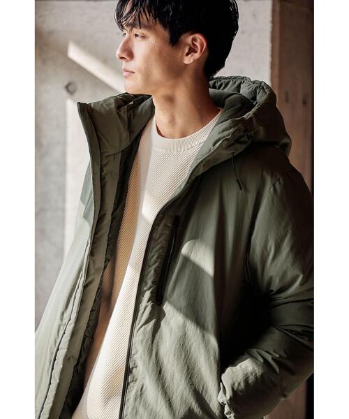 green label relaxing（グリーンレーベルリラクシング）の「＜green label relaxing＞BIWATEX フード ダウン ブルゾン -撥水-（ダウンジャケット/コート・メンズ・ライトグレー/ブラック/オリーブ・S/M/L/XL）」の16枚目の写真