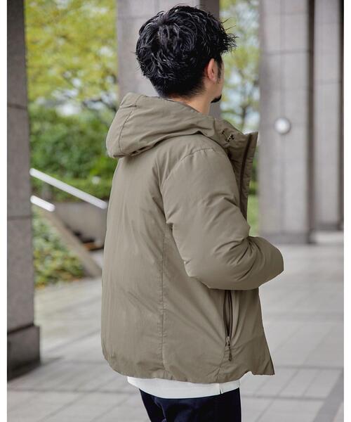 green label relaxing（グリーンレーベルリラクシング）の「＜green label relaxing＞BIWATEX フード ダウン ブルゾン -撥水-（ダウンジャケット/コート・メンズ・ライトグレー/ブラック/オリーブ・S/M/L/XL）」の21枚目の写真