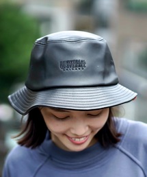 【UNIVERSALOVERALL/ユニバーサルオーバーオール】シンセティックレザーハット