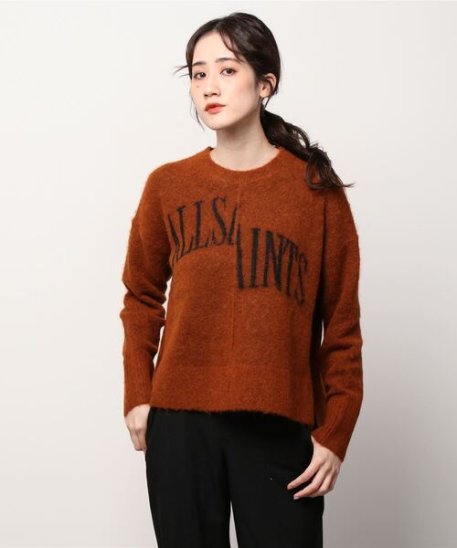ALLSAINTS（オールセインツ）の「SPLIT SAINTS JUMPER | SPLIT SAINT ニットウェア（ニット/セーター・レディース・ブラウン系その他・S/M/XS）」の8枚目の写真
