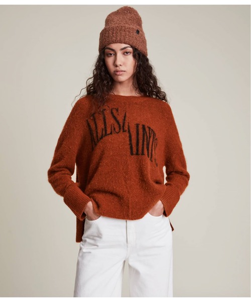 ALLSAINTS（オールセインツ）の「SPLIT SAINTS JUMPER | SPLIT SAINT ニットウェア（ニット/セーター・レディース・ブラウン系その他・S/M/XS）」の4枚目の写真