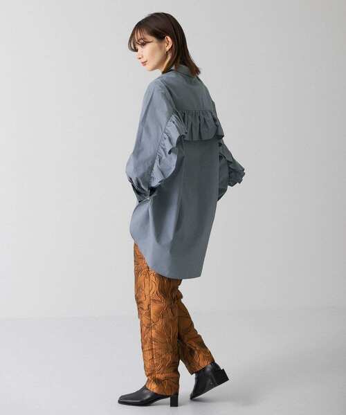 KBF(ケイビーエフ)の「ジャガードテーパードパンツ(その他パンツ・レディース・グリーン/ブラック/ブラウン系その他・ONE)」の7枚目の写真